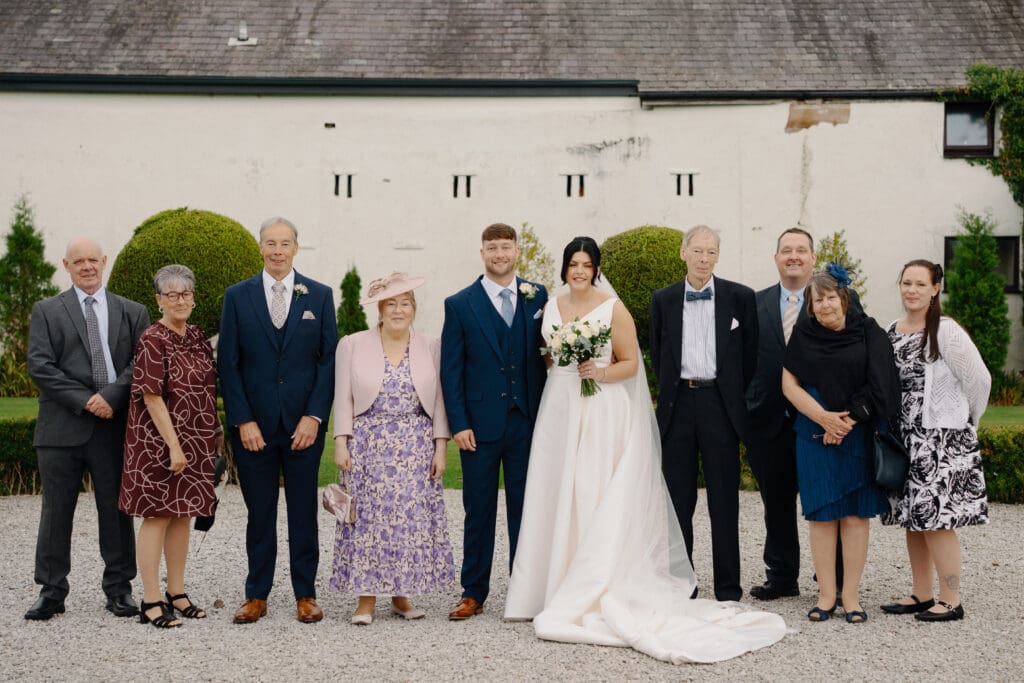 The groom's family portrait